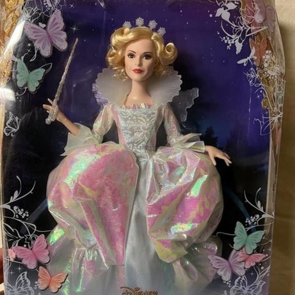 NEW Disney Cinderella Fairy Godmother Barbie Doll - Picture 1 of 6